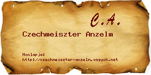Czechmeiszter Anzelm névjegykártya